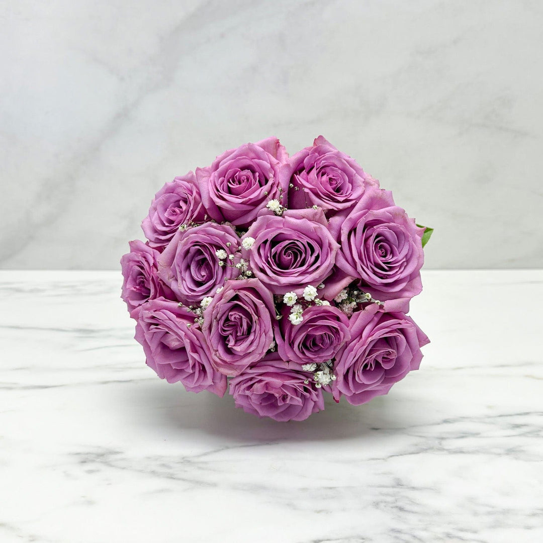 12 LAVENDER ROSES