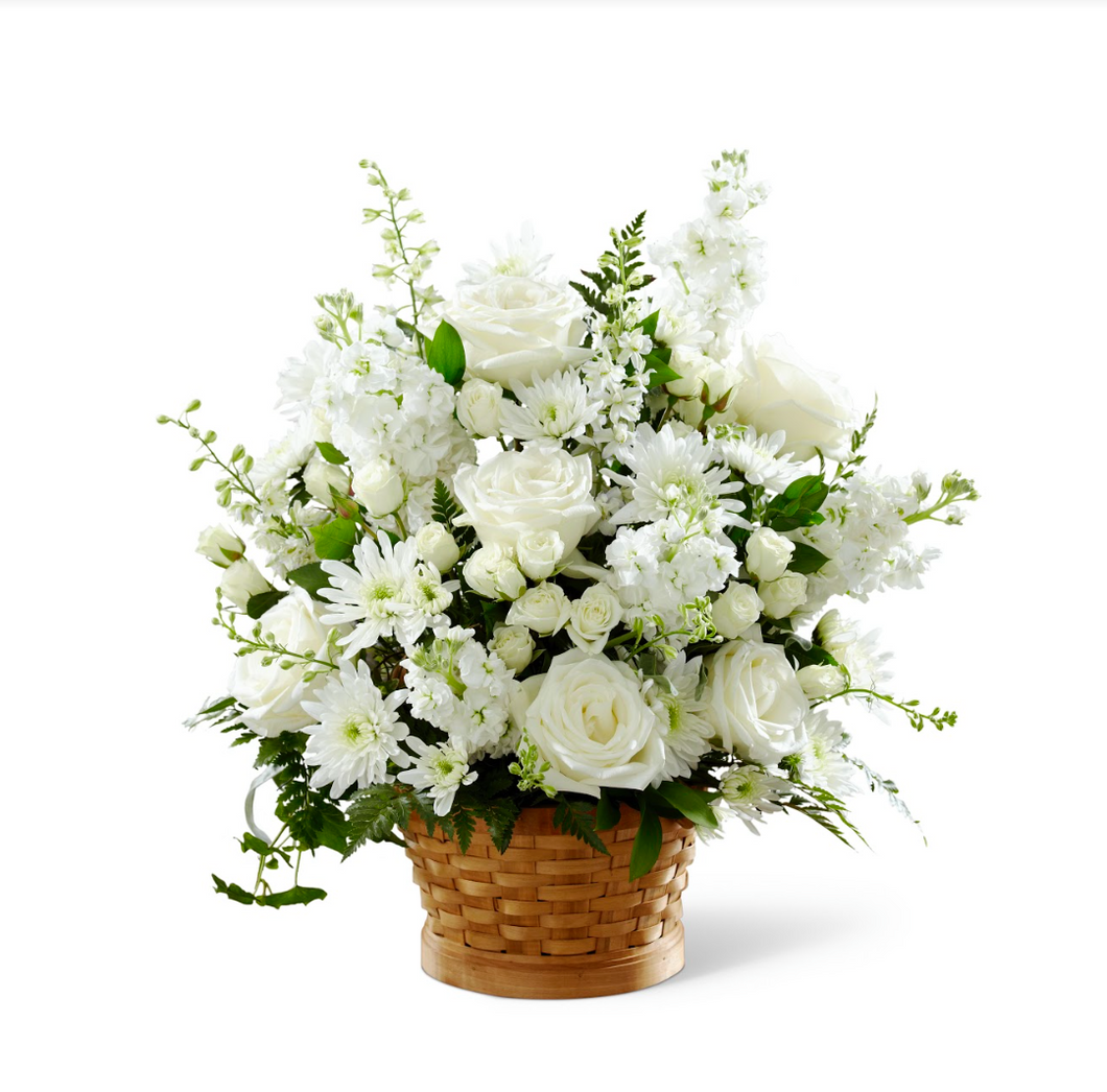 Basket Arrangement (White)