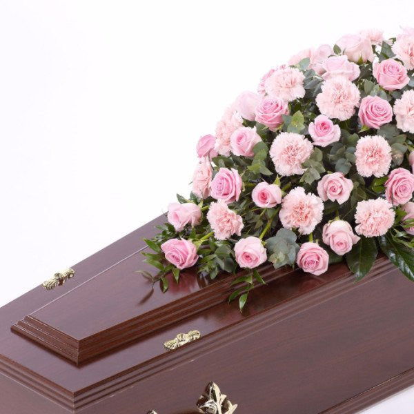 Casket Spray: Roses & Carnations (Pink)