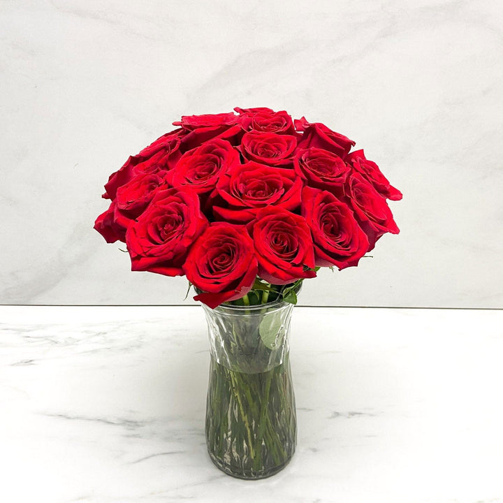 SAME DAY DELIVERY: 24 RED ROSES