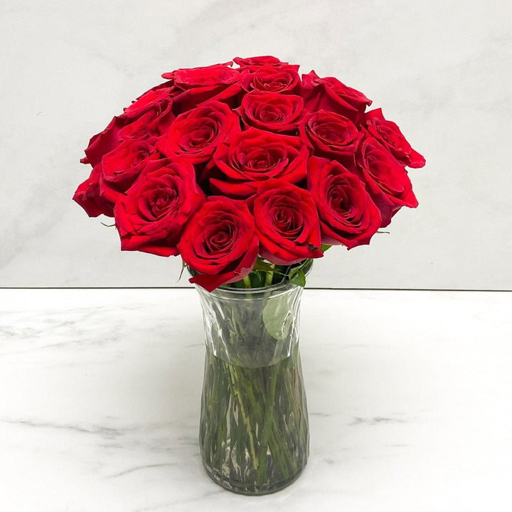 SAME DAY DELIVERY: 24 RED ROSES