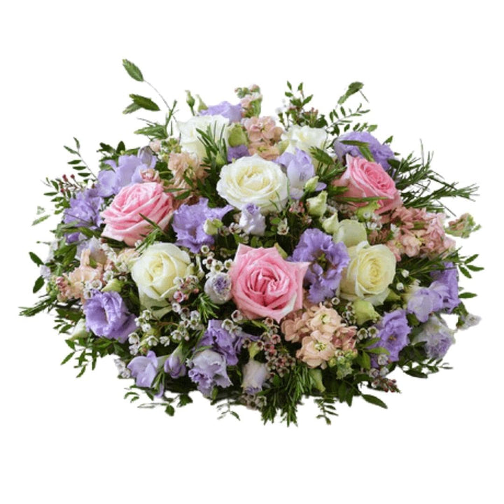 Posy: Roses & Lisianthus (White, Pink & Lilac)
