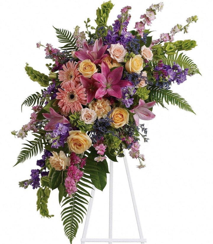Standing Spray: Mixed Flowers: (Assortment of Colours)