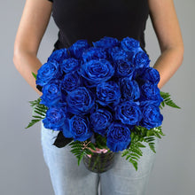 SAME DAY DELIVERY: 24 BLUE ROSES