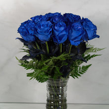 SAME DAY DELIVERY: 24 BLUE ROSES