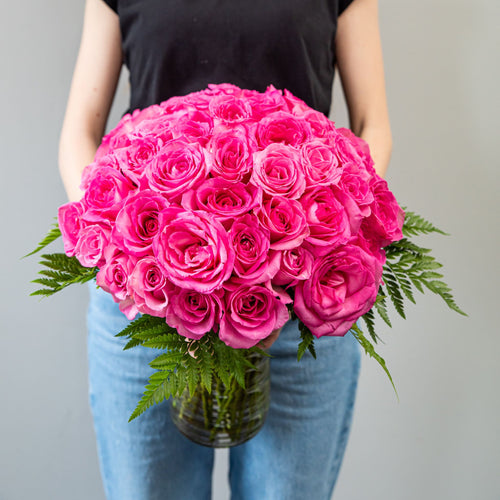 SAME DAY DELIVERY: 50 ROSES (5 COLOURS TO CHOOSE FROM)