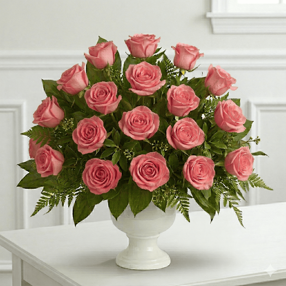 Urn Arrangement: Roses (Pink)