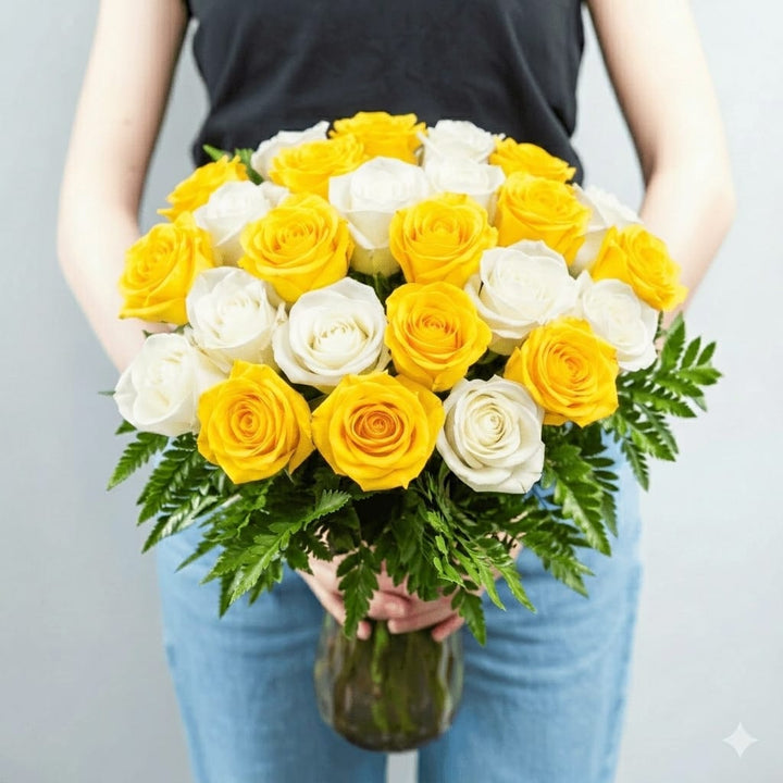 24 MIXED ROSES