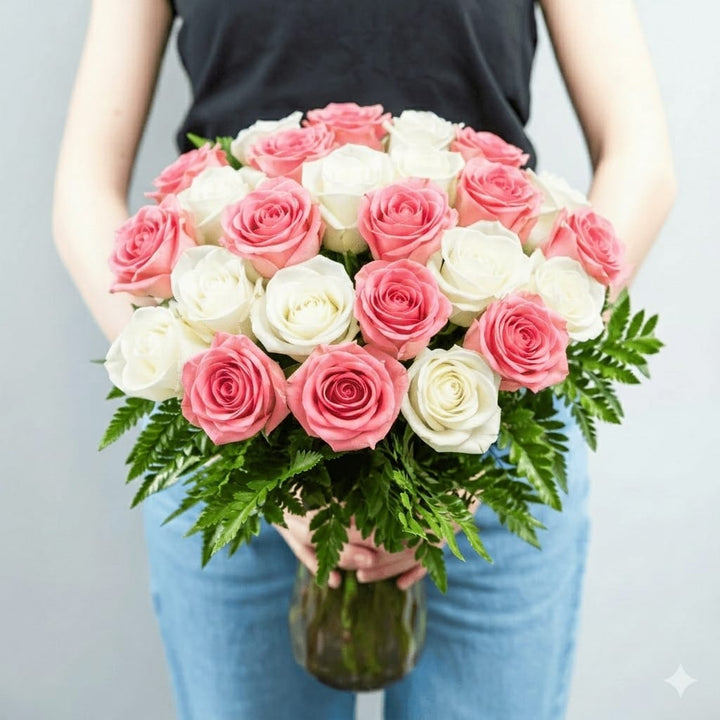 24 MIXED ROSES