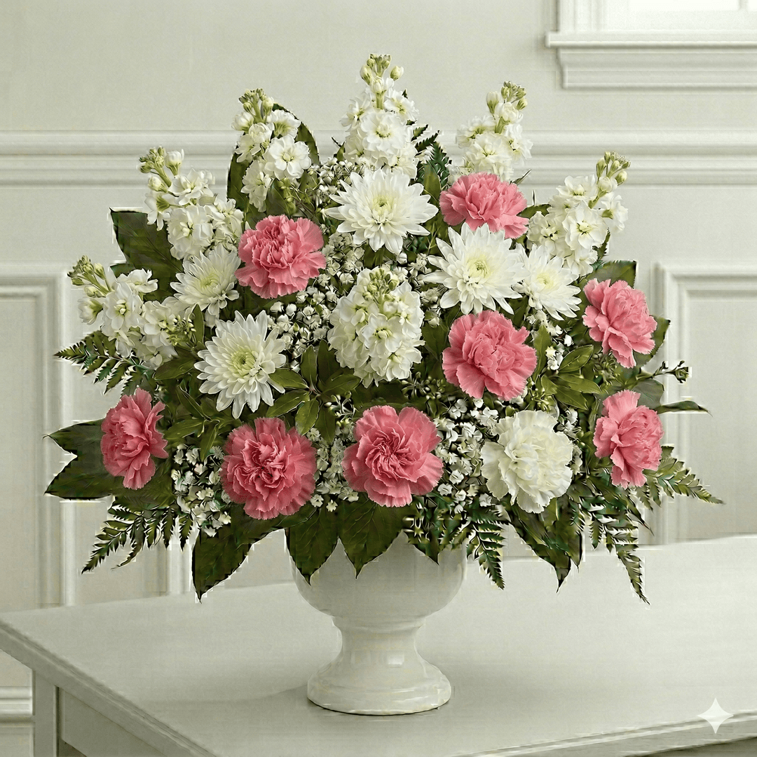 Arrangement: Carnations & Mums (Pink)