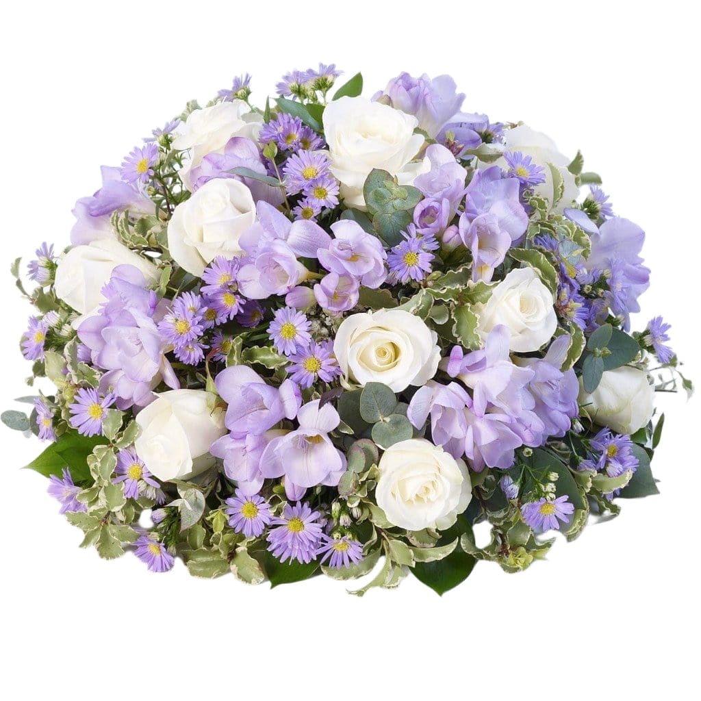 Classic Posy: Roses & Freesia (Purple & White)
