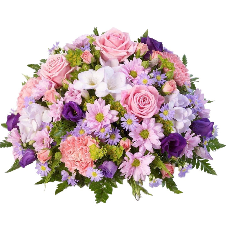 Classic Posy: Roses, Chrysanthemums & Lisianthus (Lilac & Pink)