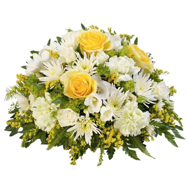 Posy: Roses, Lisianthus and Chrysanthemums (Yellow)