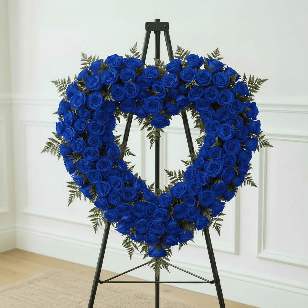 Open Heart: Roses (Royal Blue)