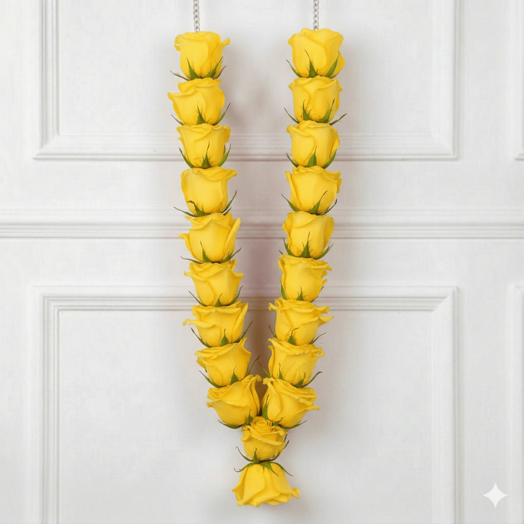 Garland All Yellow Roses