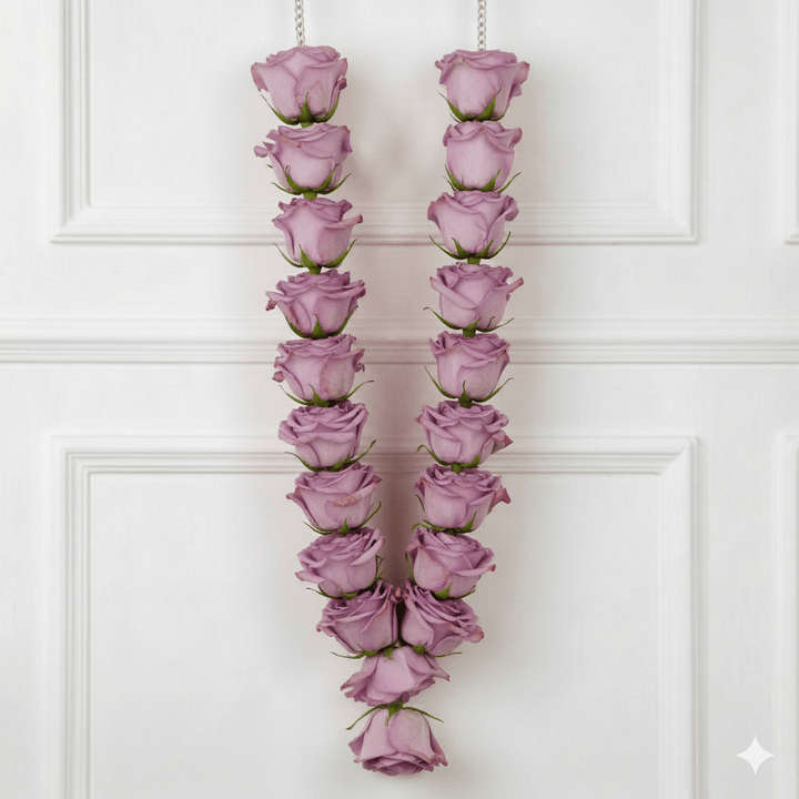 Garland All Lavender Roses