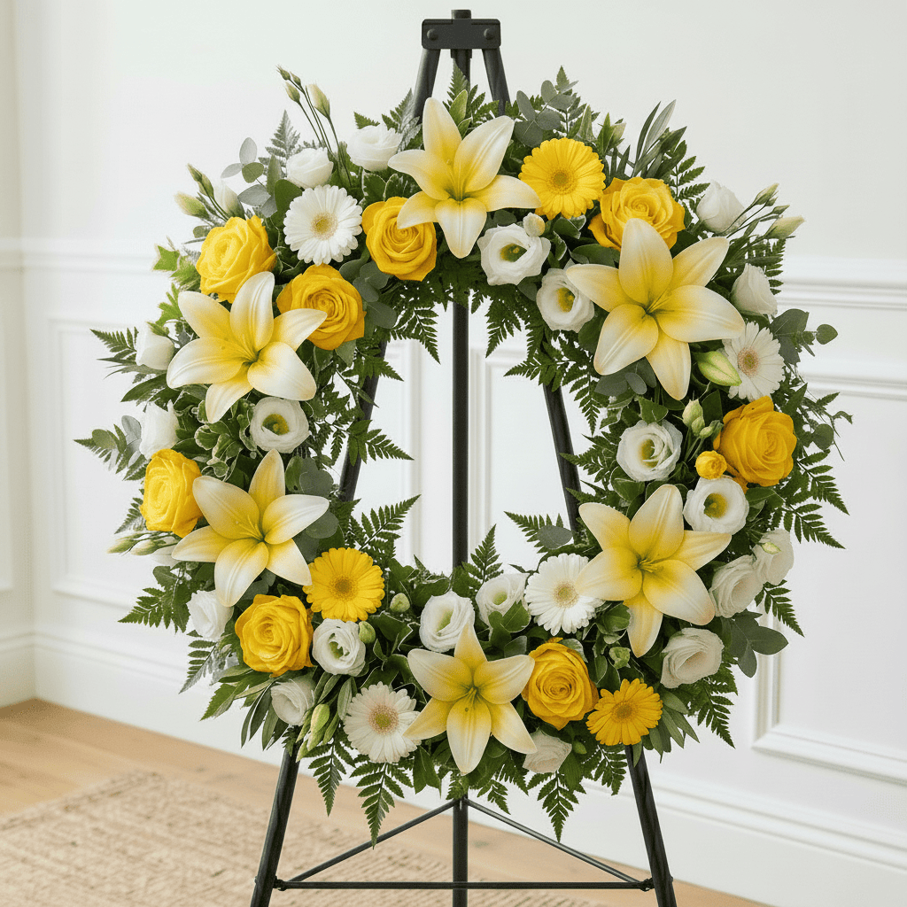 Wreath (Yellow & White)