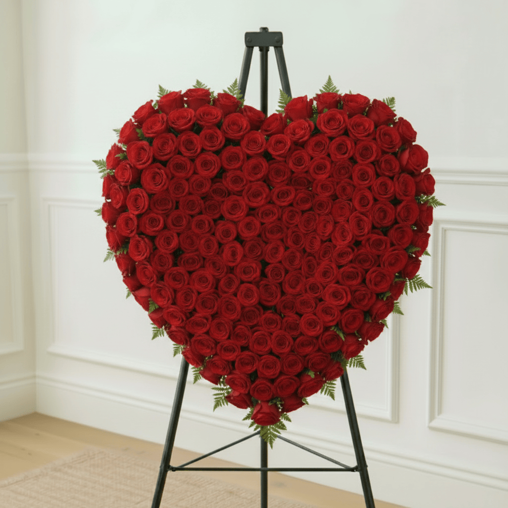 Solid Heart: Roses (Red)