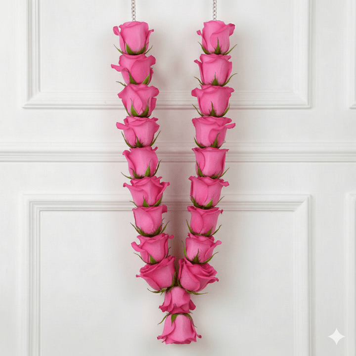 Garland All Pink Roses